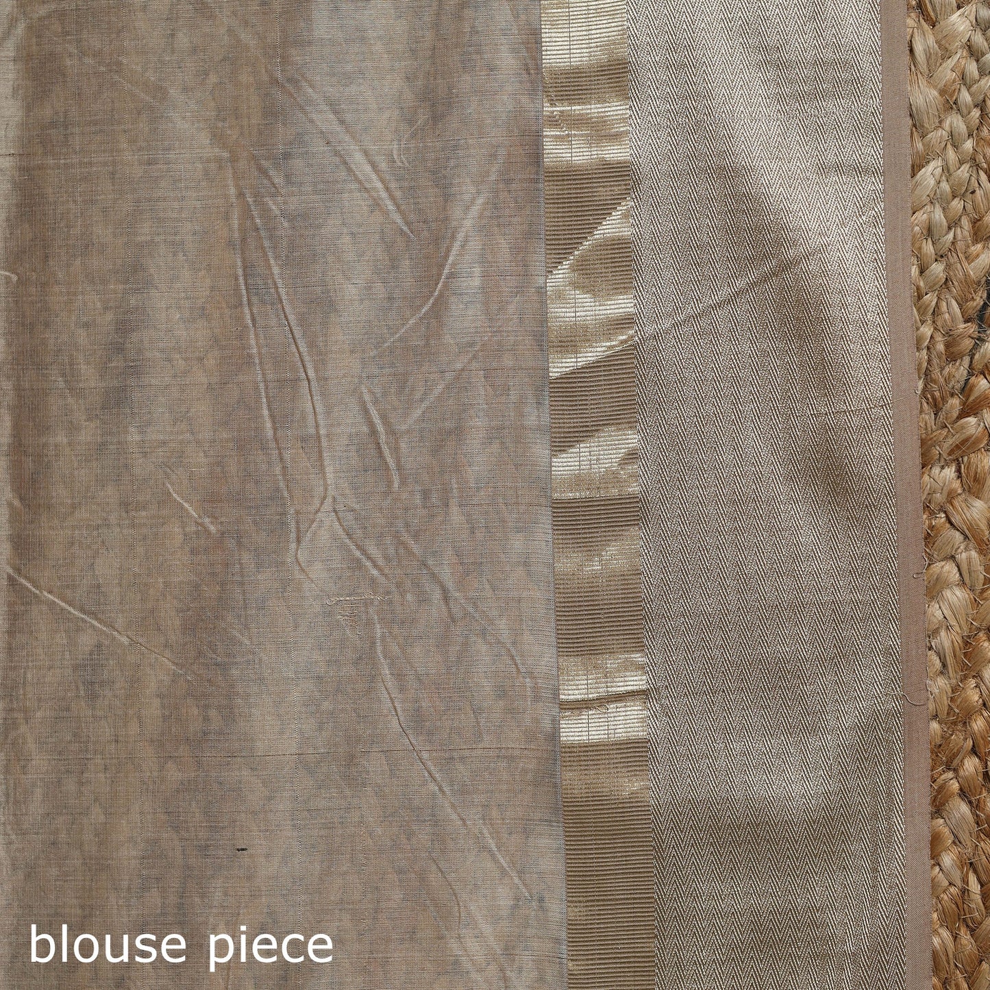 Pink - handloom maheshwari saree with ghicha pallu resham