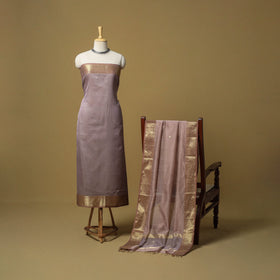 Handloom maheshwari silk buti work 2pc unstitched dress