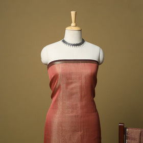 Handloom maheshwari silk tissue zari 2pc unstitched dress