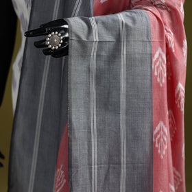 Handloom mercerised cotton pochampally ikat dupatta 03