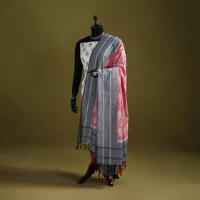 Handloom mercerised cotton pochampally ikat dupatta 03