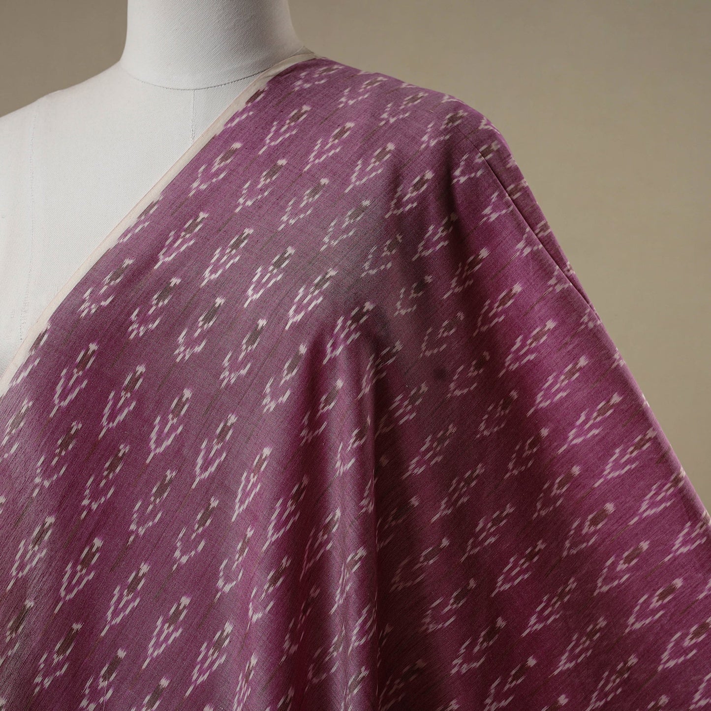 Handloom mercerised cotton pochampally ikat fabric 06