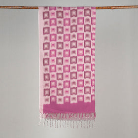  Handloom Mercerized Cotton Pochampally Ikat Stole