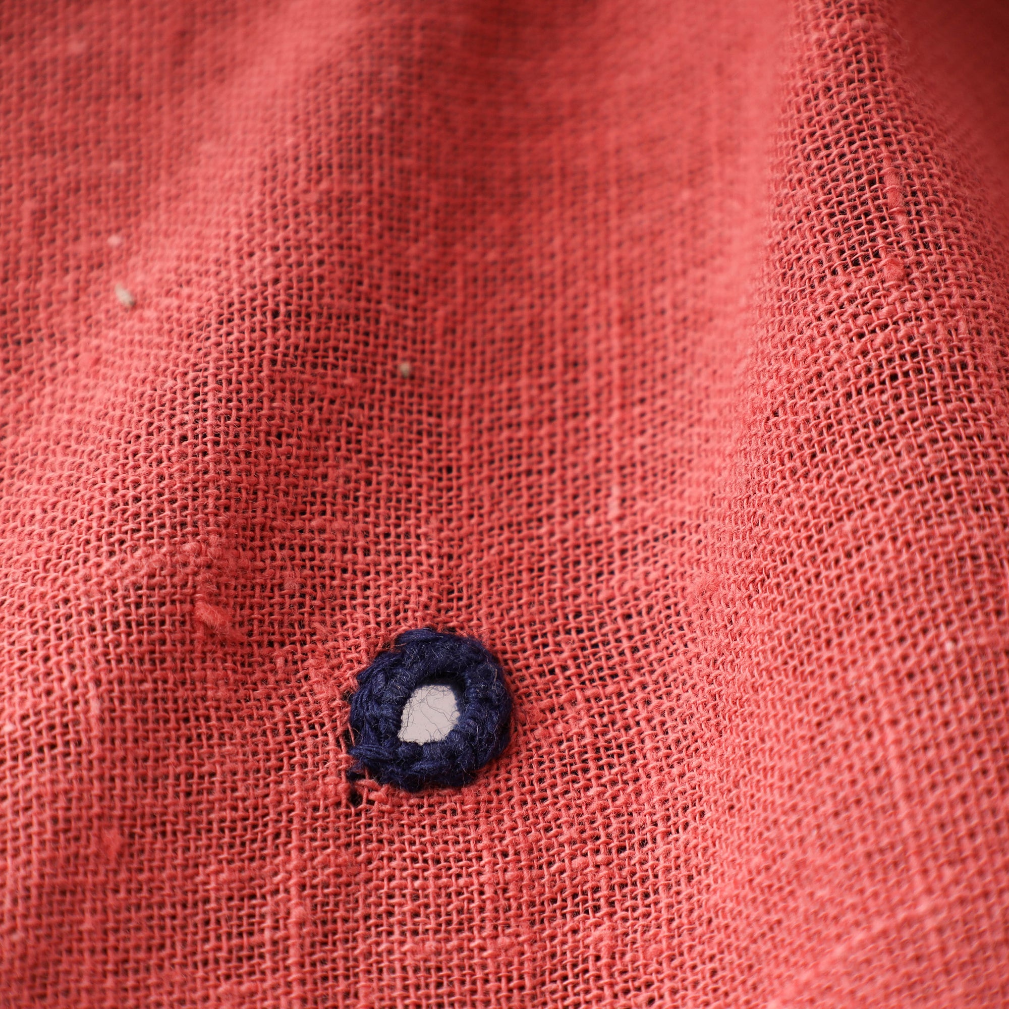 Buy Pink Handloom Mirror Work Organic Kala Cotton Fabric