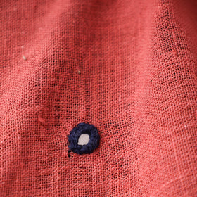 Buy Pink Handloom Mirror Work Organic Kala Cotton Fabric