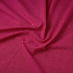 Pink - handloom organic buti kala cotton fabric 08