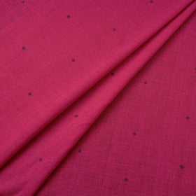 Pink - handloom organic buti kala cotton fabric 08
