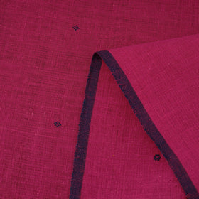 Pink - handloom organic buti kala cotton fabric 08