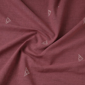 Pink - handloom organic buti kala cotton fabric 09