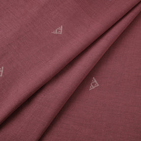 Pink - handloom organic buti kala cotton fabric 09