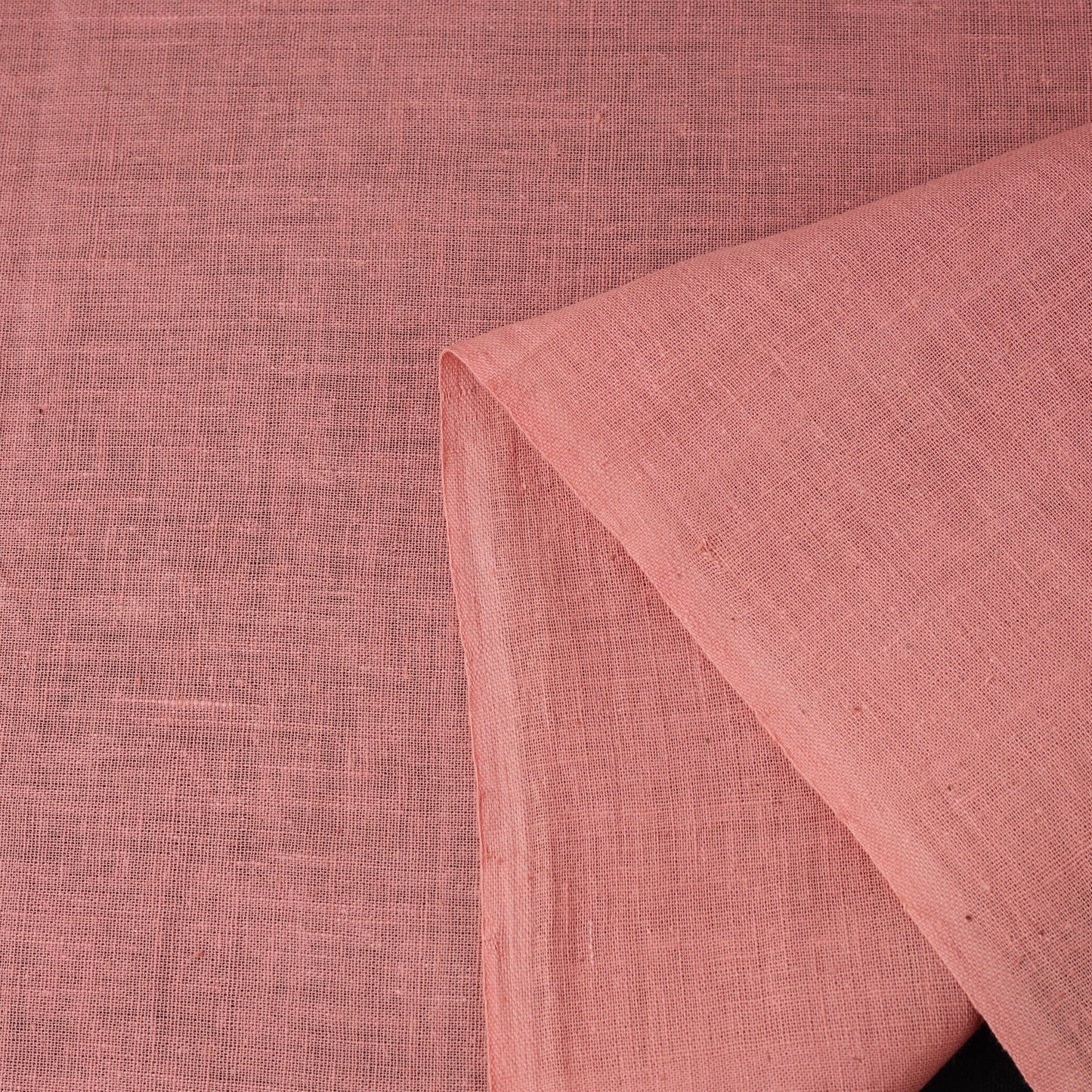 Pink - handloom organic kala cotton fabric 03 - handcrafted