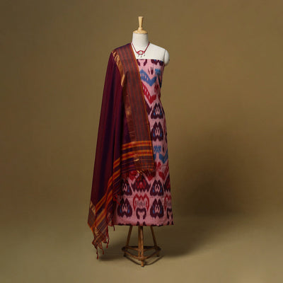 Handloom pochampally central asian ikat cotton 2pc