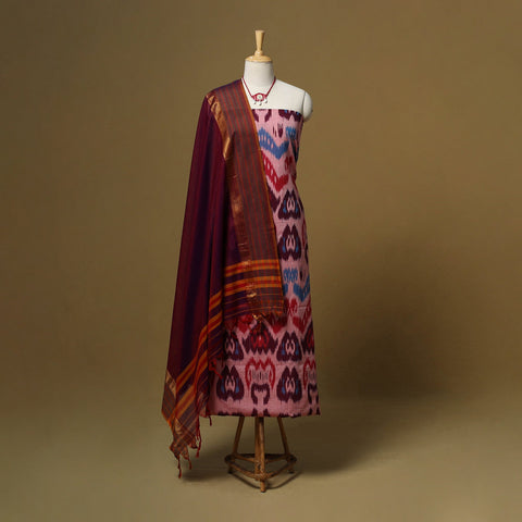 Handloom pochampally central asian ikat cotton 2pc