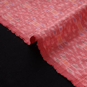 Handloom raw silk pochampally ikat fabric 01 - handcrafted