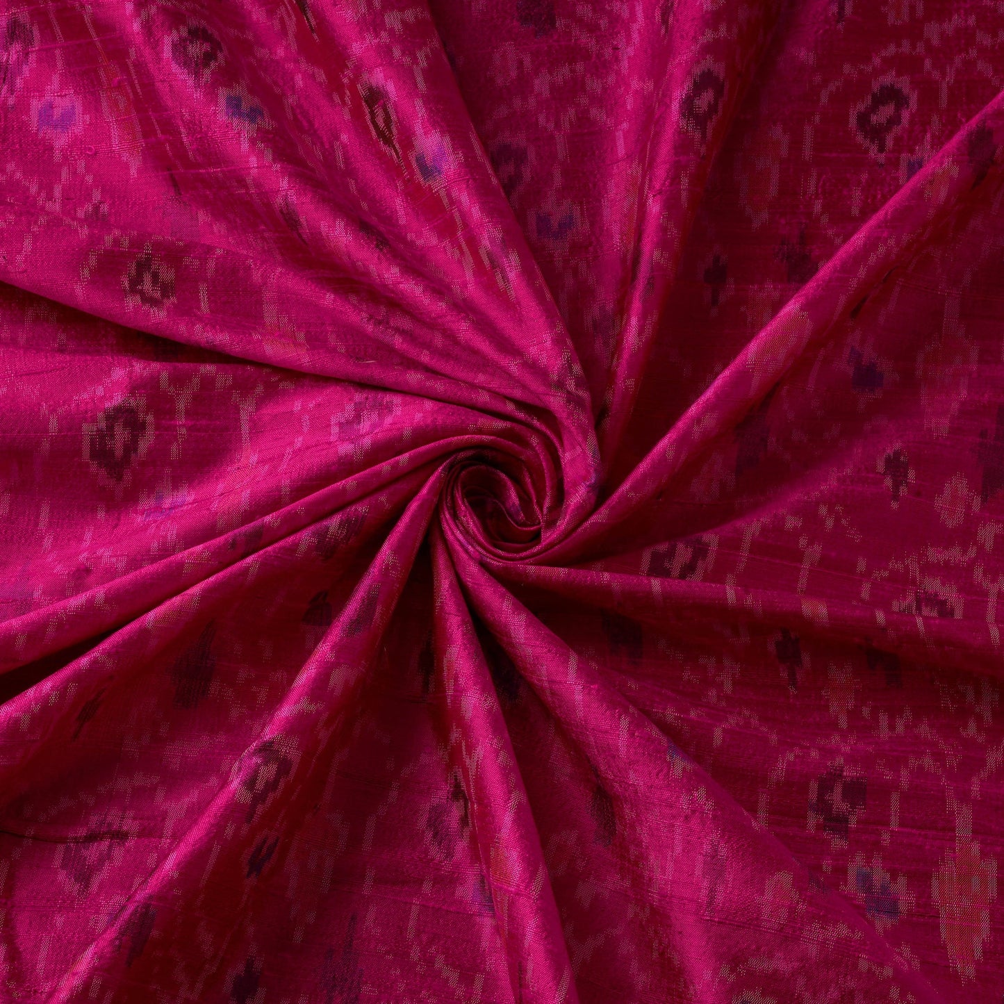 Handloom raw silk pochampally ikat fabric 03 - handcrafted