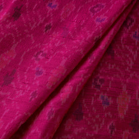 Handloom raw silk pochampally ikat fabric 03 - handcrafted
