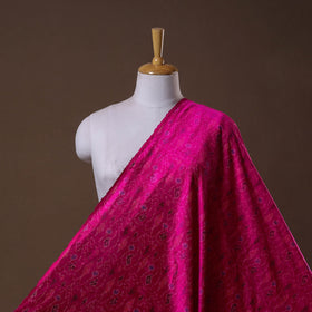 Handloom raw silk pochampally ikat fabric 03 - handcrafted