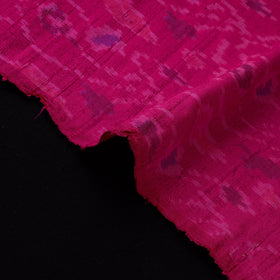 Handloom raw silk pochampally ikat fabric 03 - handcrafted