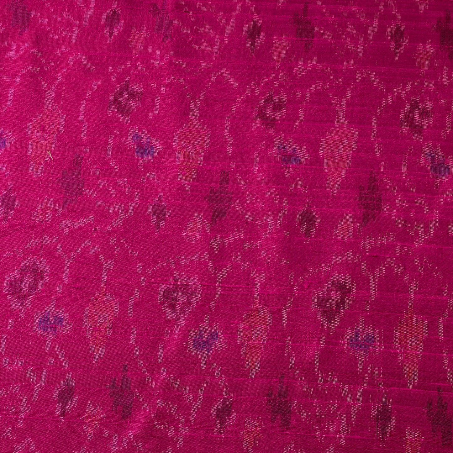 Handloom raw silk pochampally ikat fabric 03 - handcrafted