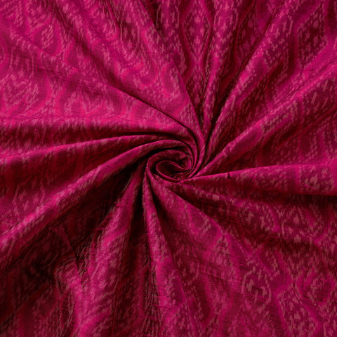 Handloom raw silk pochampally ikat fabric 04 - handcrafted