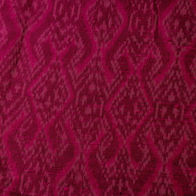 Handloom raw silk pochampally ikat fabric 04 - handcrafted