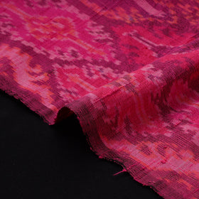 Handloom raw silk pochampally ikat fabric 05 - handcrafted