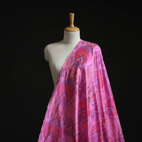 Handloom raw silk pochampally ikat fabric 06 - handcrafted