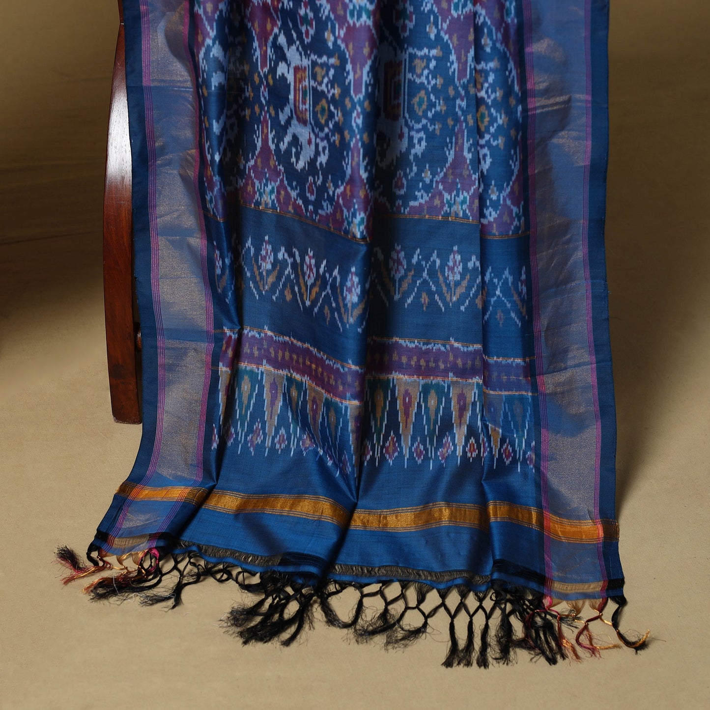 Handloom sico pochampally ikat 2pc unstitched dress