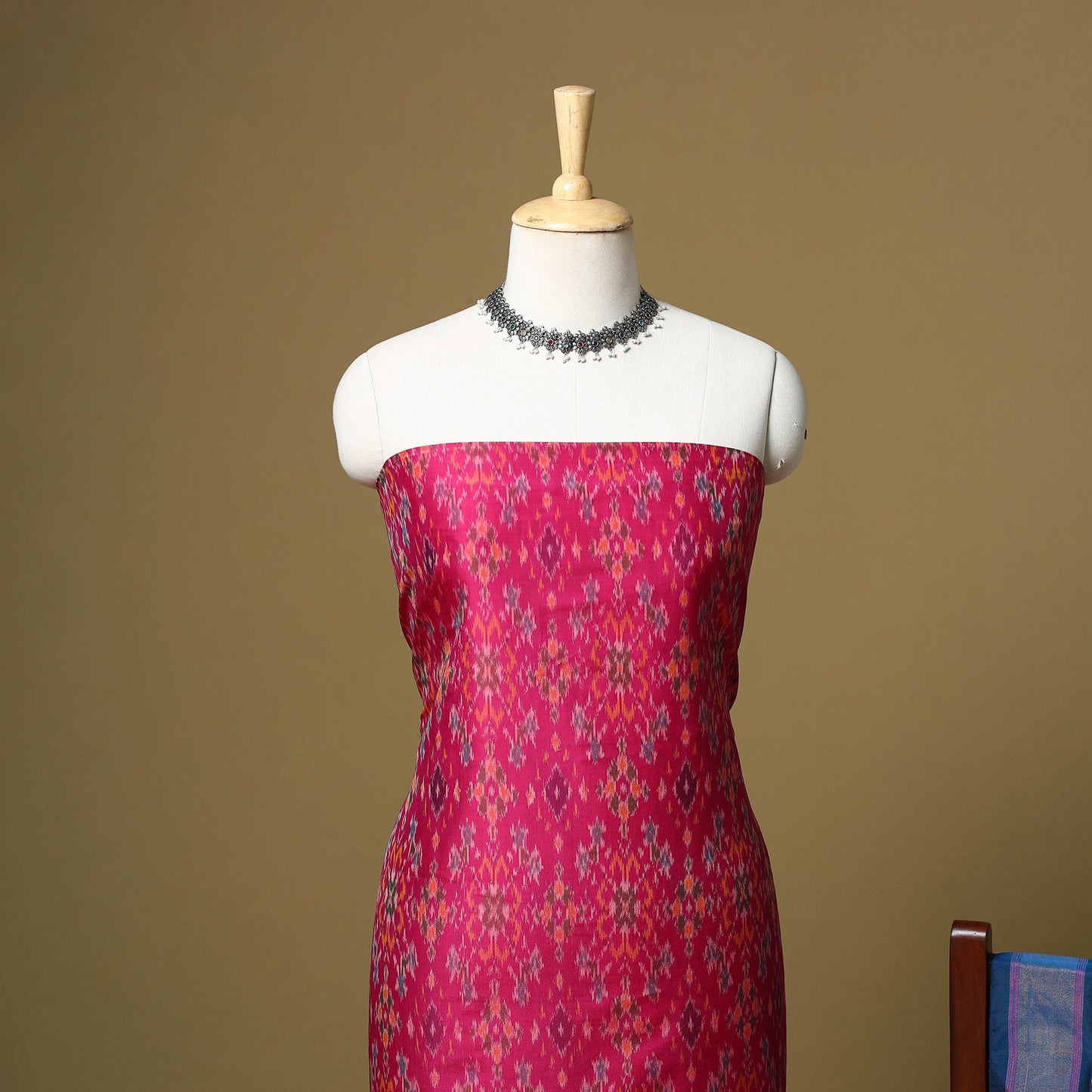 Handloom sico pochampally ikat 2pc unstitched dress