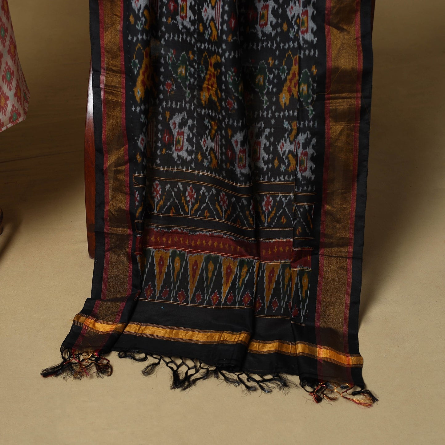 Handloom sico pochampally ikat 2pc unstitched dress