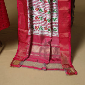 Handloom sico pochampally ikat 2pc unstitched dress
