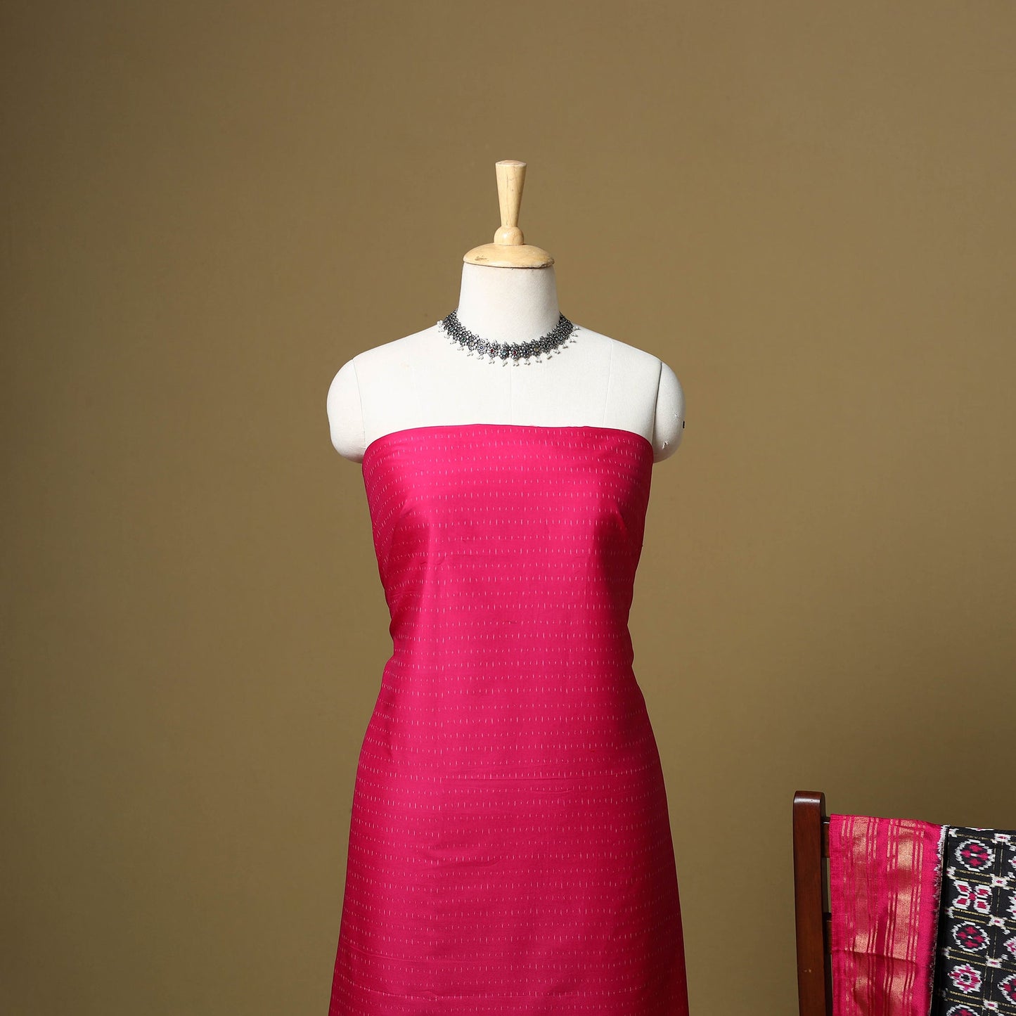 Handloom sico pochampally ikat 2pc unstitched dress