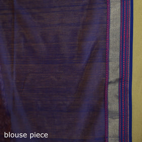 Pink - handloom silk cotton maheshwari saree with zari