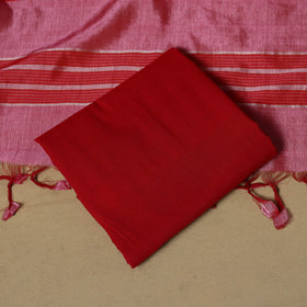 Handloom silk cotton mangalagiri 3pc unstitched dress