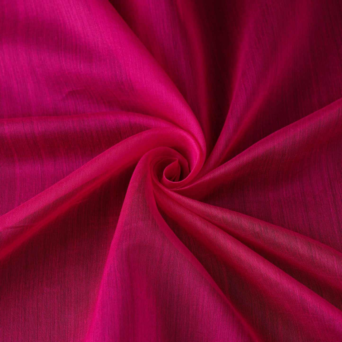 Pink Handloom Silk Cotton Plain Chanderi Fabric