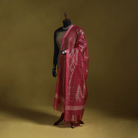 Handloom silk cotton tissue zari stripes maheshwari dupatta