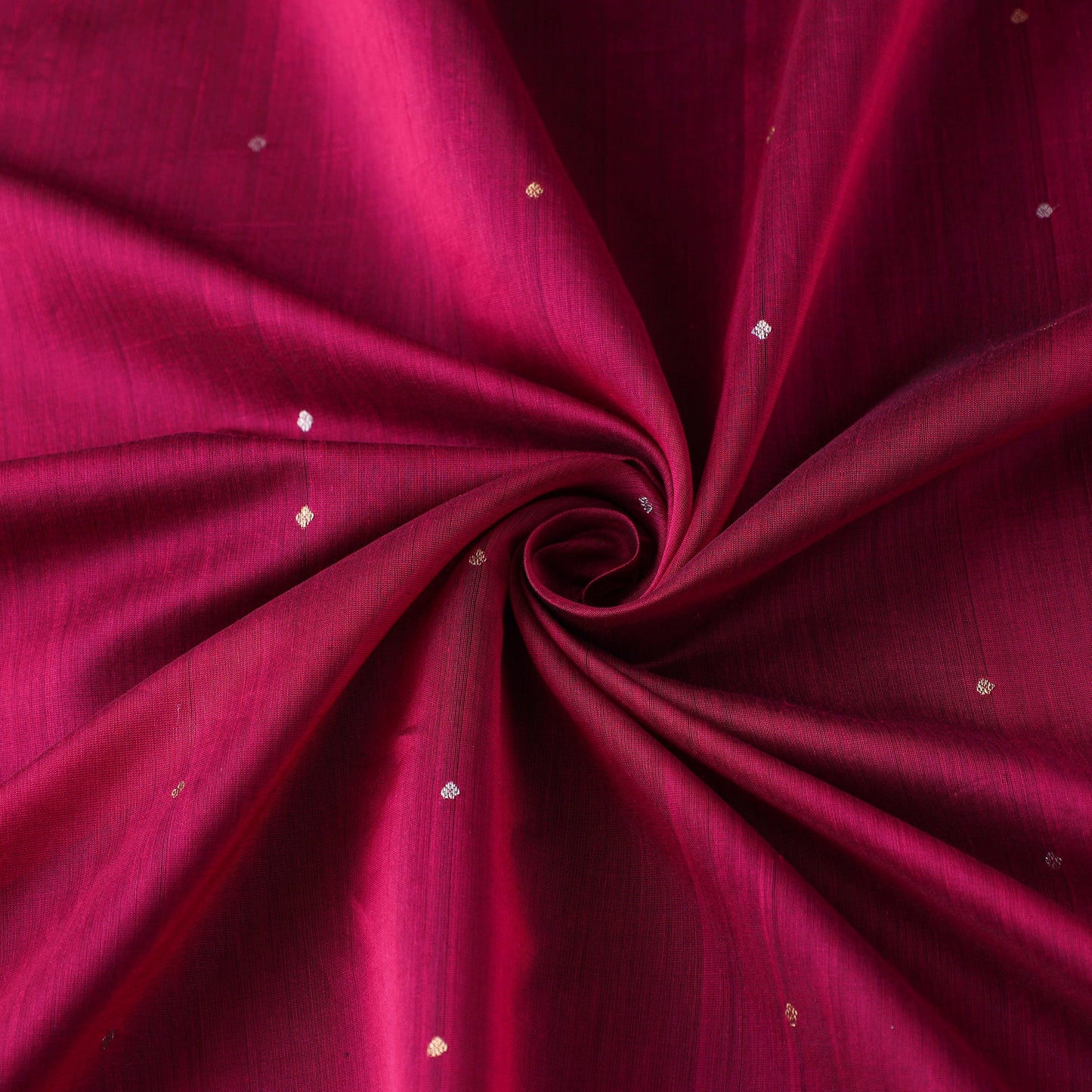 Pink - handloom silk cotton zari buti chanderi fabric 10