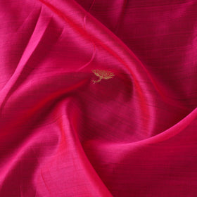 Pink - handloom silk cotton zari buti chanderi fabric 20