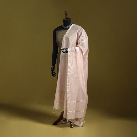 Handloom silk cotton zari work maheshwari dupatta 35