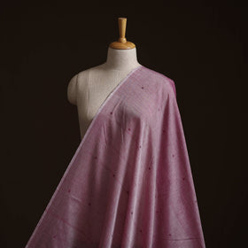 Handloom thread buti mercerised cotton chanderi fabric 06