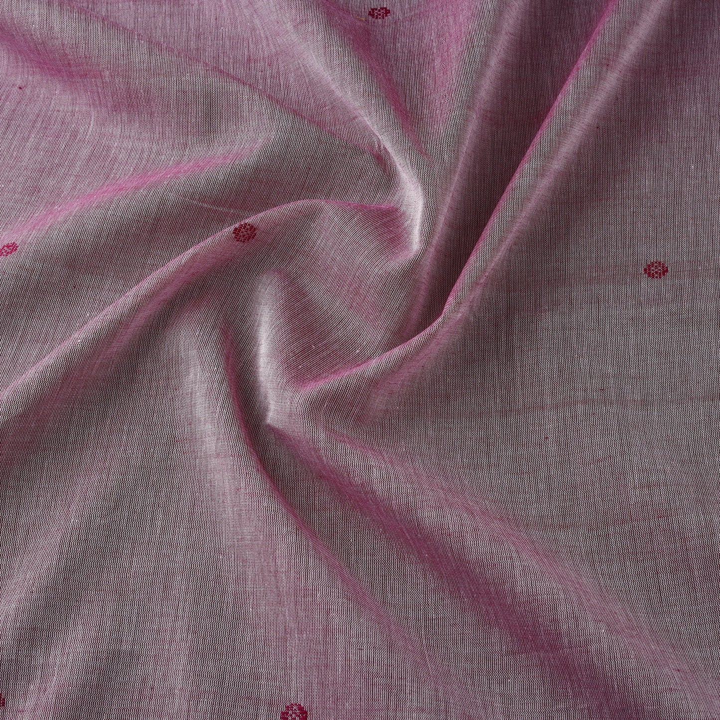 Handloom thread buti mercerised cotton chanderi fabric 06