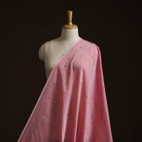 Handloom thread buti mercerised cotton chanderi fabric 07