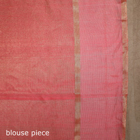Pink - handloom tissue zari chanderi silk saree 09