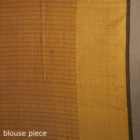 Pink - handloom tussar silk zari border bhagalpuri saree 09