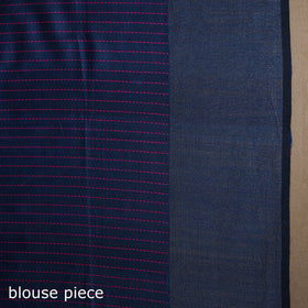 Pink - handloom tussar silk zari border bhagalpuri saree 13