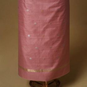 Handloom zari buti chanderi silk 2pc unstitched dress