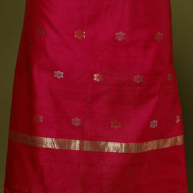 Handloom zari buti chanderi silk 2pc unstitched dress