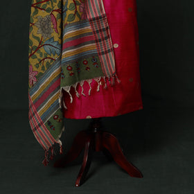 Handloom zari buti chanderi silk 2pc unstitched dress
