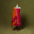 Handloom zari buti chanderi silk 2pc unstitched dress