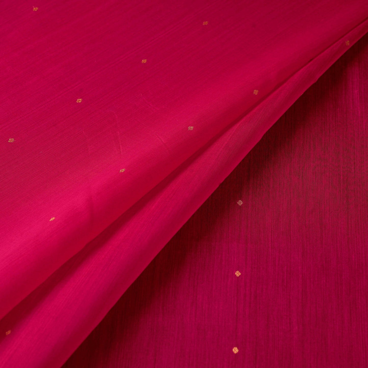 Handloom zari buti chanderi silk fabric 05 - handcrafted